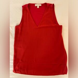 Michael Kors Red Sleeveless Top